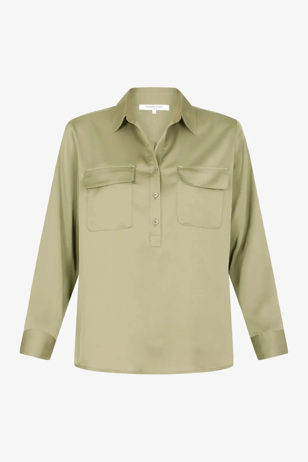 Outlet Plain satin blouse - BRIGITTE Shirts & Blouses