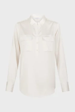 Hot Plain satin blouse - BRIGITTE Shirts & Blouses