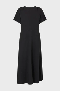 Best Plain waisted midi dress - SERGINA Dresses