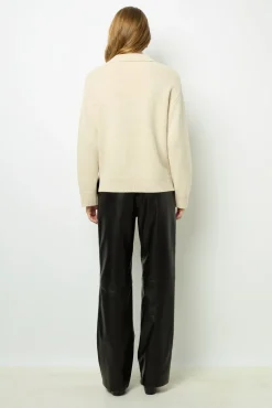 Outlet Plain wool polo shirt - JANA Knitwear