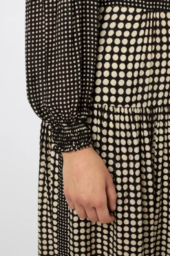Fashion Polka Dot Long Shirt Dress - SUNITA Dresses