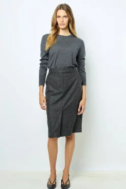 Outlet Prince of Wales straight skirt - CAHINA Skirts