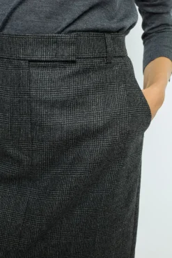 Outlet Prince of Wales straight skirt - CAHINA Skirts