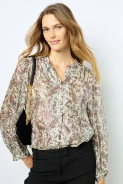 Hot Print blouse with lurex - BASYLL Shirts & Blouses