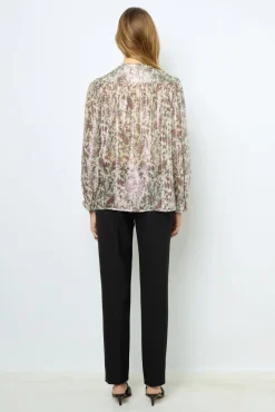 Hot Print blouse with lurex - BASYLL Shirts & Blouses