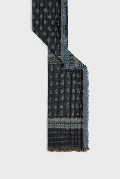 New Printed c"])self.__next_f.push([1,"otton and wool scarf - DAELIA Scarves