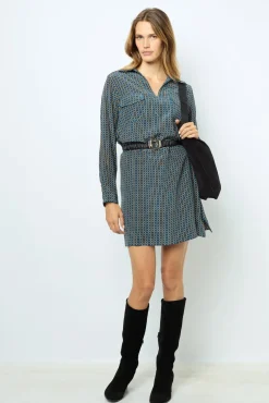 Discount Printed silk mini dress - SAPHIA Dresses