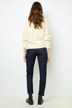 New Pullover with openwork sleeves - JOELYNE Knitwear