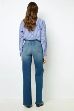 Clearance Raw denim flared jeans - ANNA Trousers|Suits & Outfits
