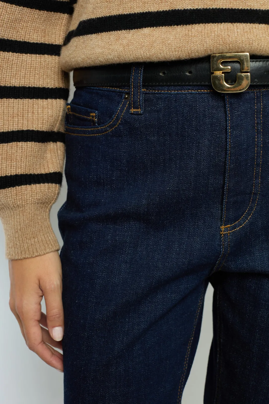 Sale Raw denim slim - NAUSICA Trousers