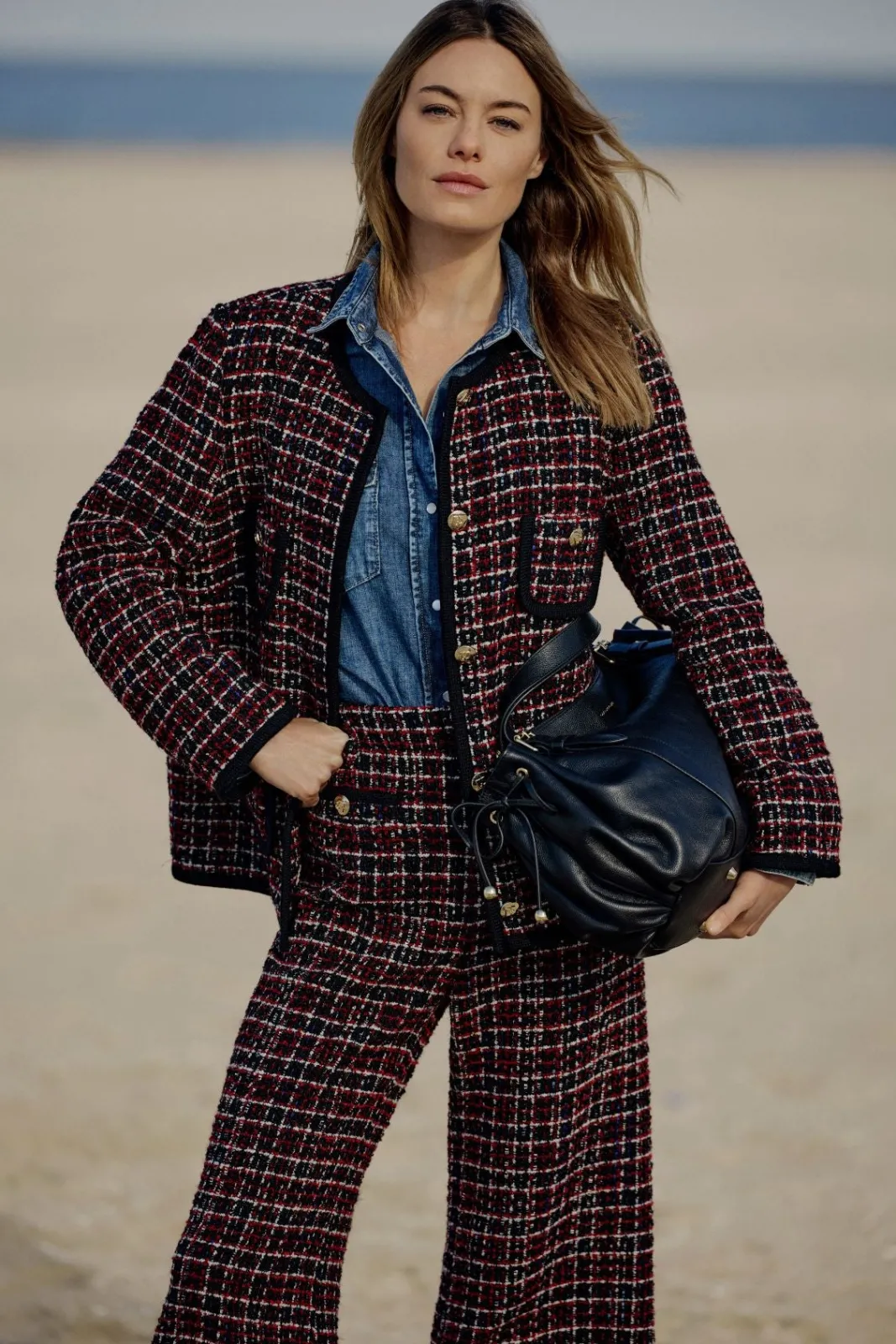 Best Red tweed jacket with braid - MAIWENN Jackets|Suits & Outfits