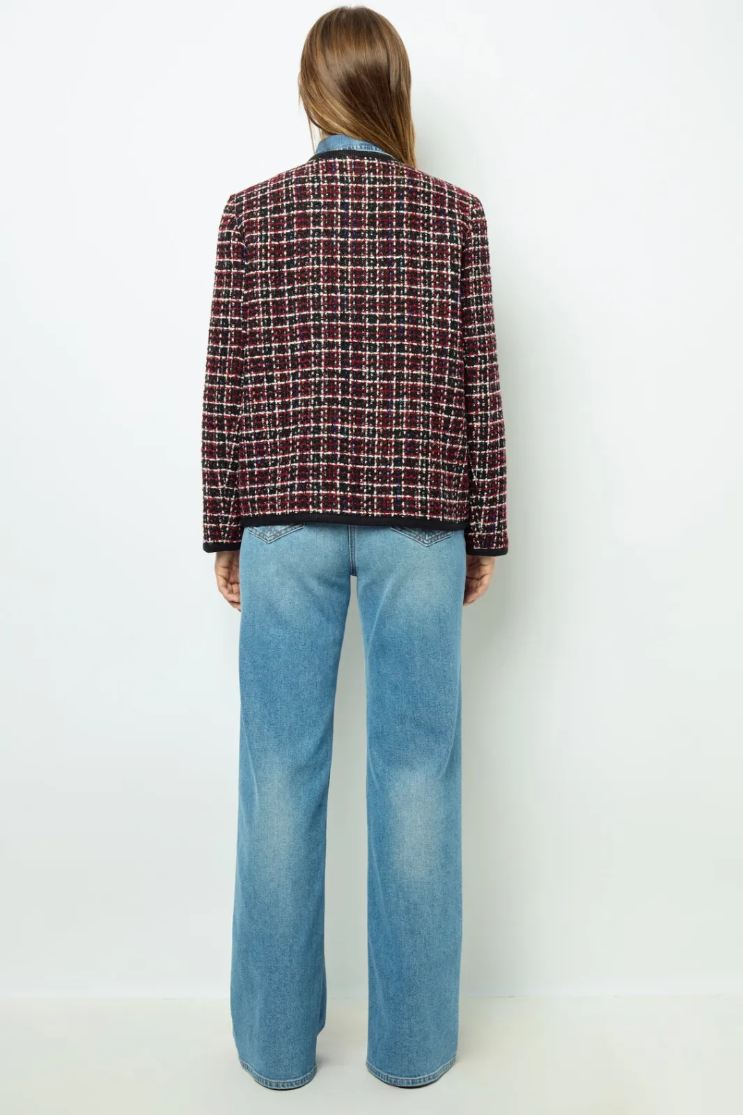 Best Red tweed jacket with braid - MAIWENN Jackets|Suits & Outfits