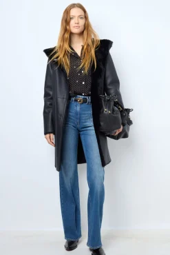 New Reversible shearling hooded coat - LETITIA Suits & Outfits|Leather & Pelts