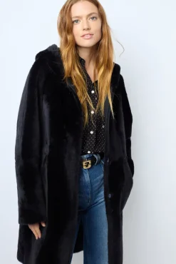 New Reversible shearling hooded coat - LETITIA Suits & Outfits|Leather & Pelts