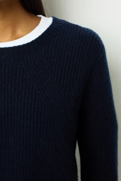 Fashion Ribbed wool sweater - JOYCA Knitwear