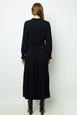 Best Ruffled jacquard maxi dress - SANDRINE Dresses