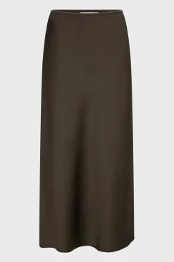 Sale Satin midi skirt - CLEMENCE Skirts