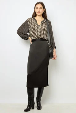 Discount Satin midi skirt - CORALINE Skirts