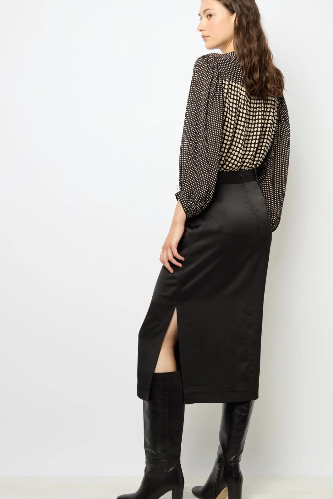 Discount Satin midi skirt - CORALINE Skirts