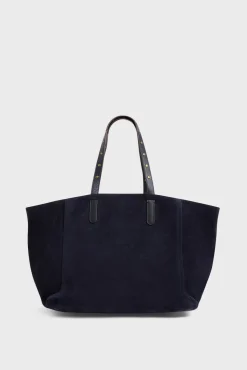 Clearance Shopping bag in suede leather - SIMPLE 2 Handbag|Cabas & Tote Bags