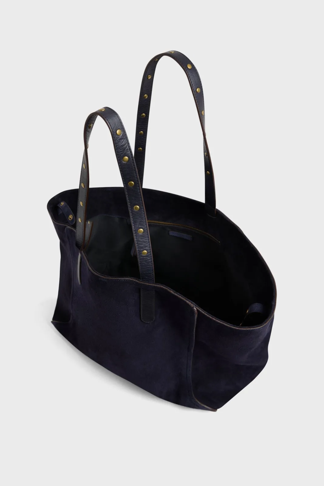 Clearance Shopping bag in suede leather - SIMPLE 2 Handbag|Cabas & Tote Bags