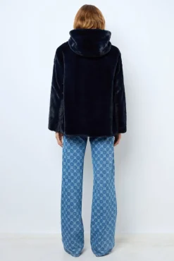 Clearance Short reversible parka in faux fur - LILYROSE Coats