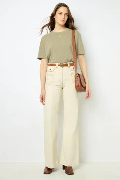 Outlet Short sleeves T-shirt with a logo - AZEMIA Tops & T-Shirts