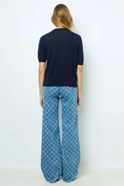 New Short sleeves wool sweater - LYSEA Knitwear