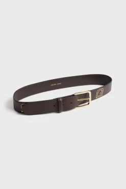 Clearance Signature leather belt with studs - LE MAY Belts