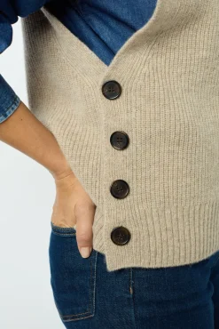 Sale Sleeveless ribbed sweater - JULIETTA Knitwear