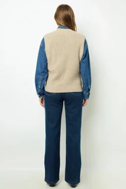 Sale Sleeveless ribbed sweater - JULIETTA Knitwear