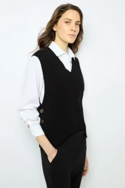 New Sleeveless ribbed sweater - JULIETTA Knitwear