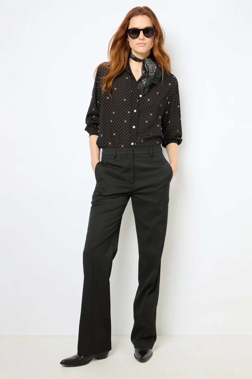 Clearance Soft polka dot shirt – CLYDE Shirts & Blouses|Suits & Outfits