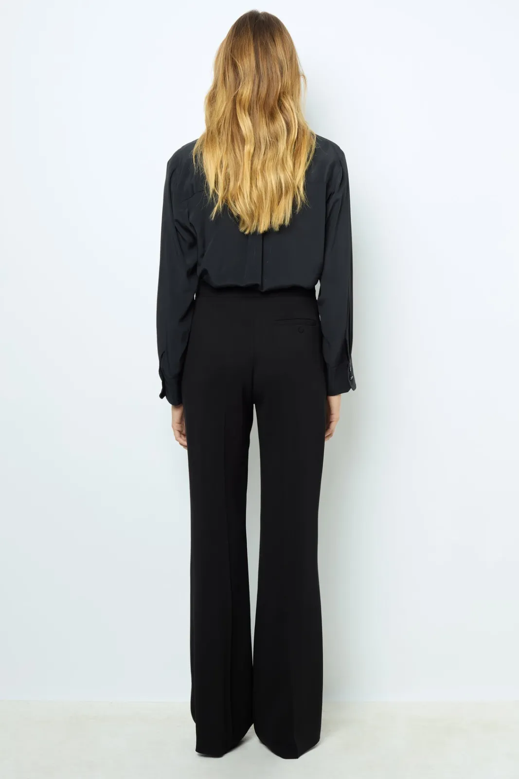 Outlet Soft wide-leg pants with rhinestone - NUALA Trousers