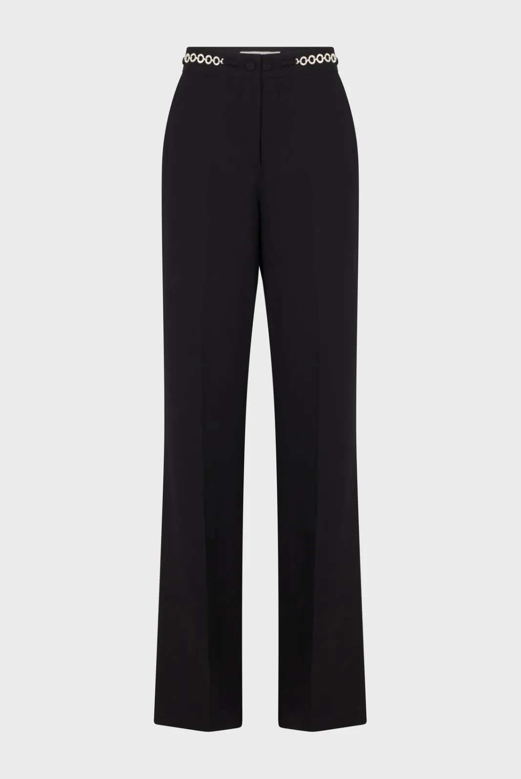 Outlet Soft wide-leg pants with rhinestone - NUALA Trousers