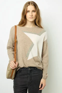 Sale Star cashmere sweater - JANELA Knitwear
