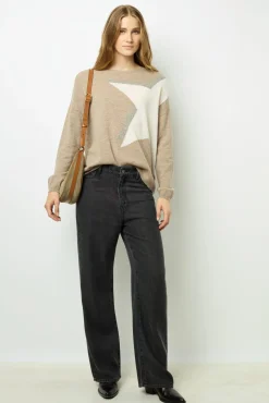 Sale Star cashmere sweater - JANELA Knitwear