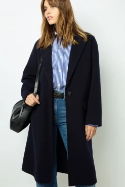 Sale Straight cut coats with fine stripes - LASSIA Coats