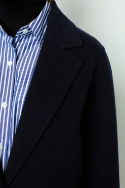 Sale Straight cut coats with fine stripes - LASSIA Coats