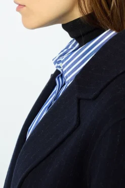 Sale Straight cut coats with fine stripes - LASSIA Coats