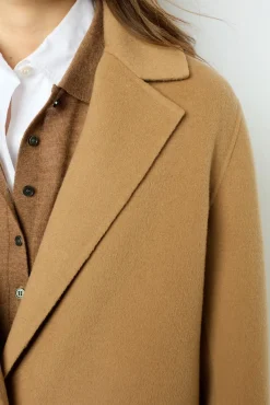 Online Straight cut double-face wool coat - LANAIA Coats