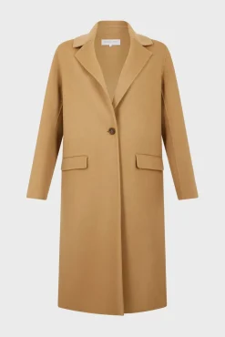 Online Straight cut double-face wool coat - LANAIA Coats