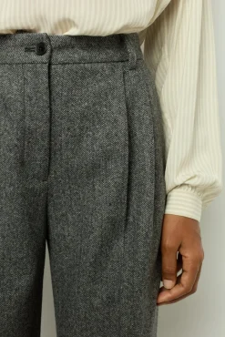 Hot Straight cut herringbone pants - NADYGE Trousers|Suits & Outfits