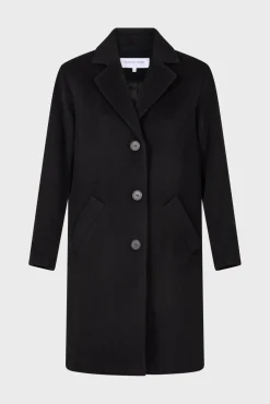 Discount Straight cut wool and angora coat - SALISHA Coats
