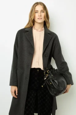 Clearance Straight cut wool coat - LATHICIA Coats