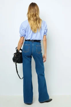 Clearance Striped popelin blouse - BERTINIA Shirts & Blouses