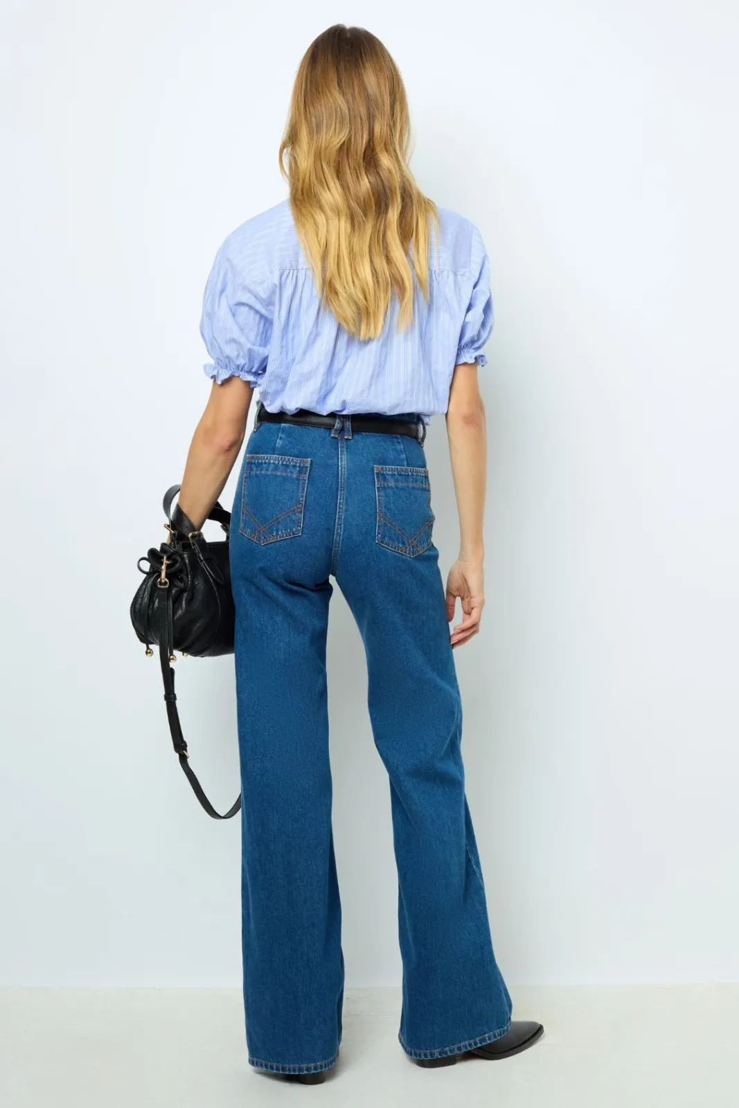 Clearance Striped popelin blouse - BERTINIA Shirts & Blouses