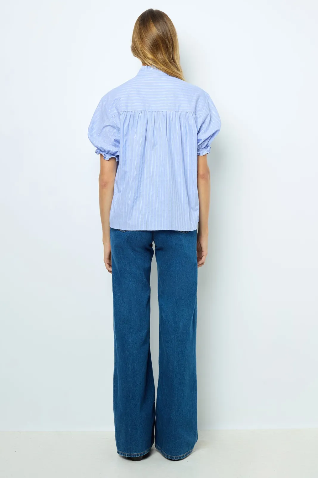 Clearance Striped popelin blouse - BERTINIA Shirts & Blouses