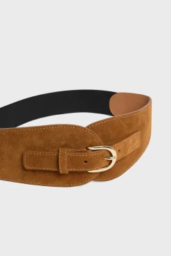 Hot Suede leather corset belt - OLYMPE Belts