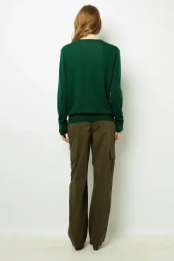Outlet Sweater in fine wool with round neck - JADE Knitwear